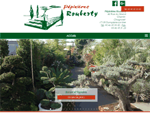 Tablet Screenshot of pepinieresrouberty.com